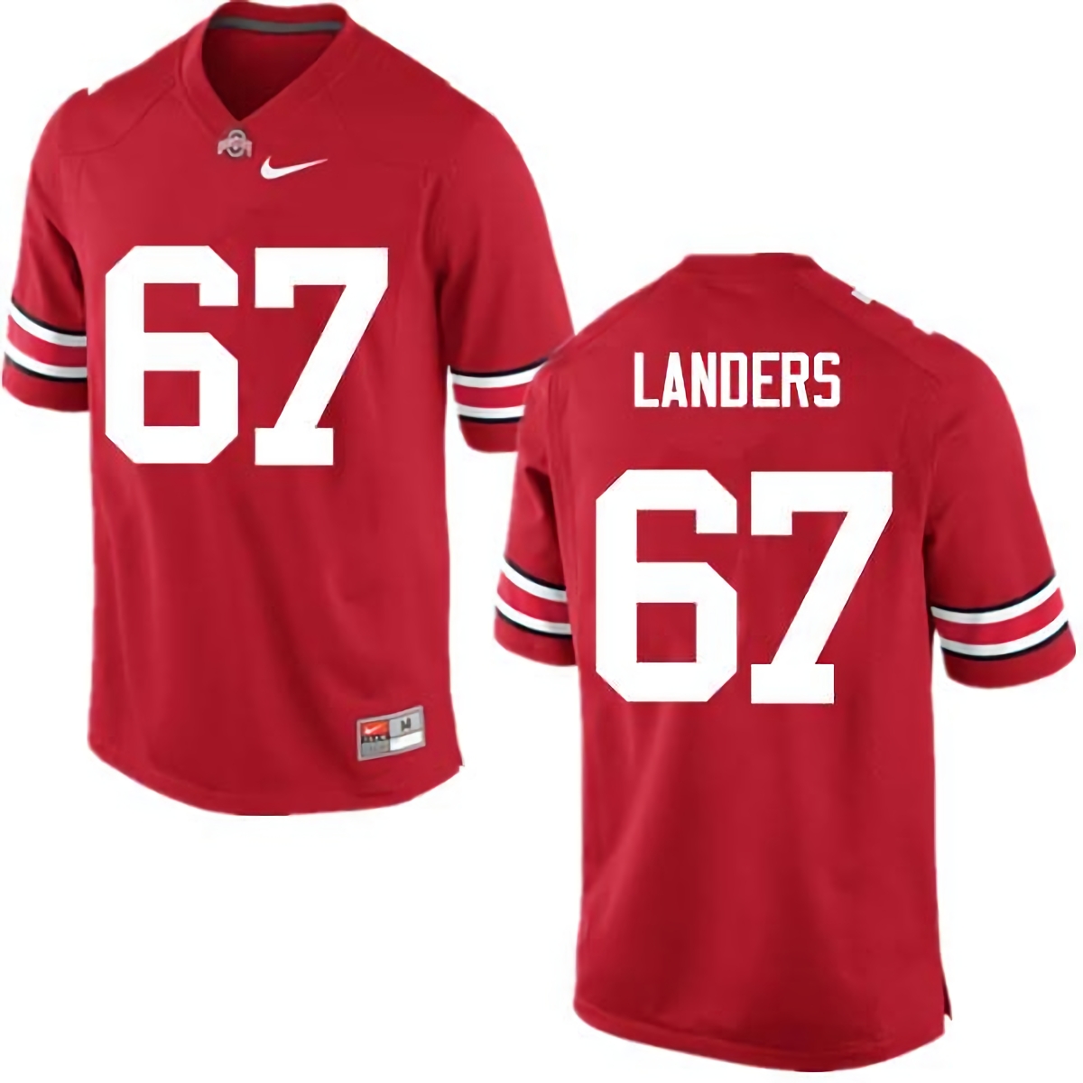 Robert Landers Ohio State Buckeyes Men's NCAA #67 Nike Red College Stitched Football Jersey SHW2856MW